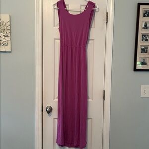 Purple Sleeveless Maxi Dress